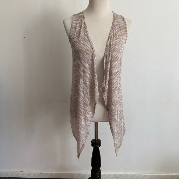 Rue 21 Tan Sleeveless Sheer Cardigan Size Medium - Picture 1 of 10